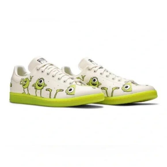 NWT Adidas Originals Stan Smith X Monsters Inc Mike Wazowski Shoes FZ2706 Sz 9 - Picture 1 of 5